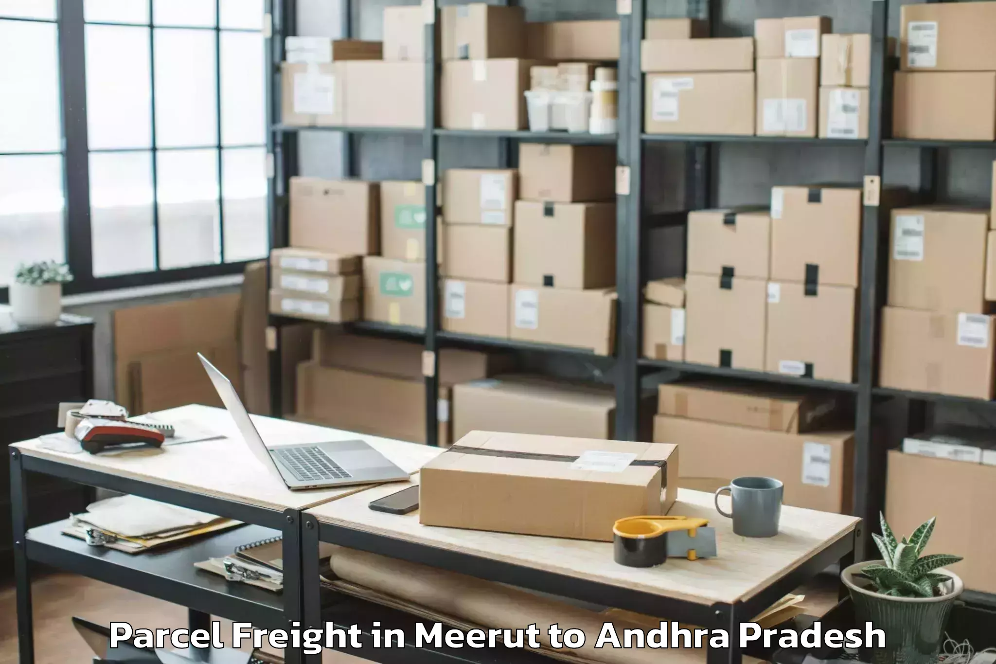 Book Your Meerut to Pedakurapadu Parcel Freight Today